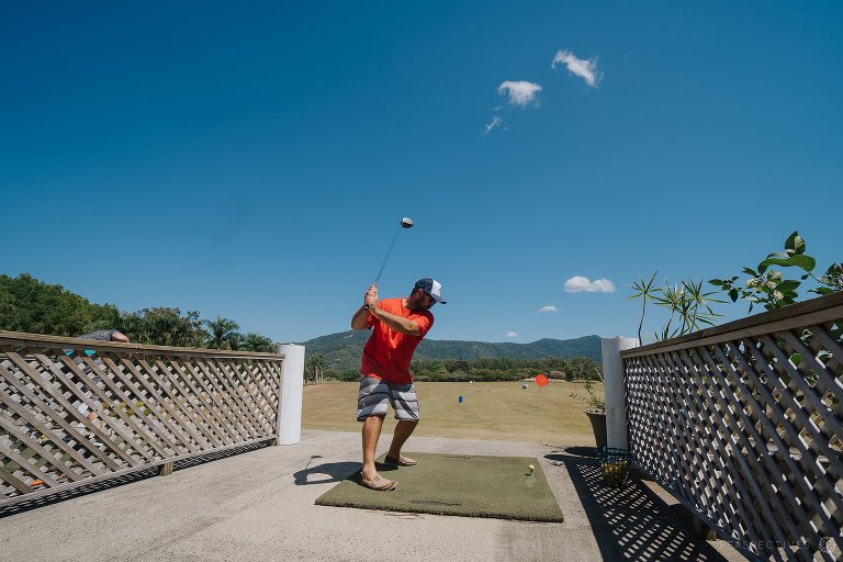 Cairns golf driving range wedding day