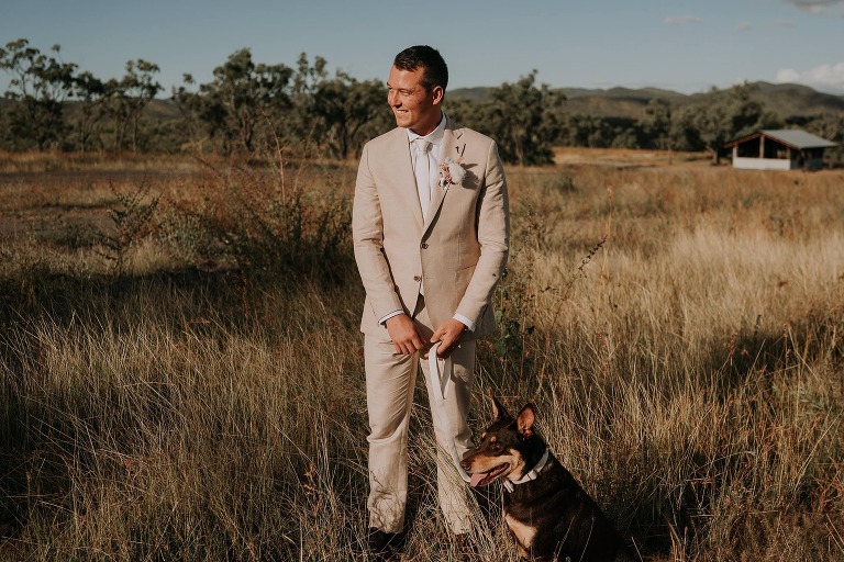 Groom waiting for bride's arrival